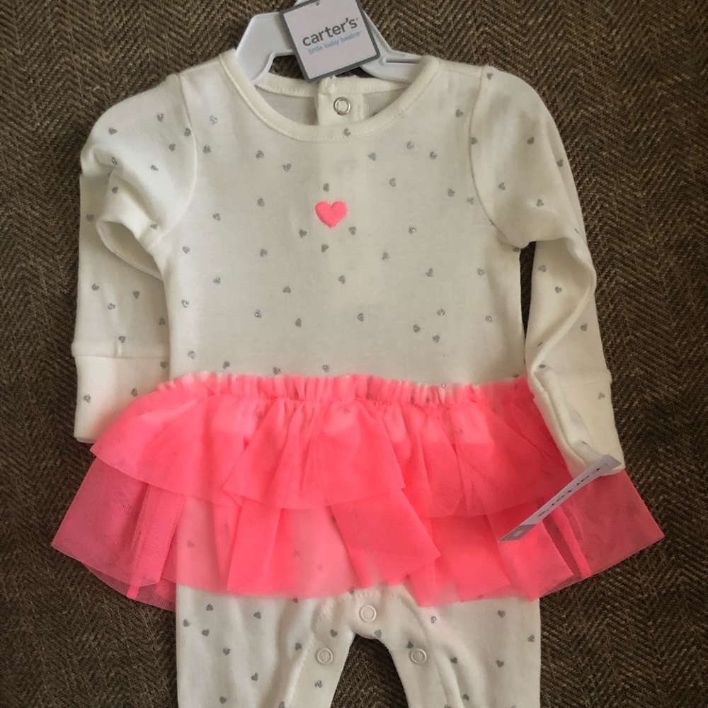 Carter’s footie with tutu  NWT